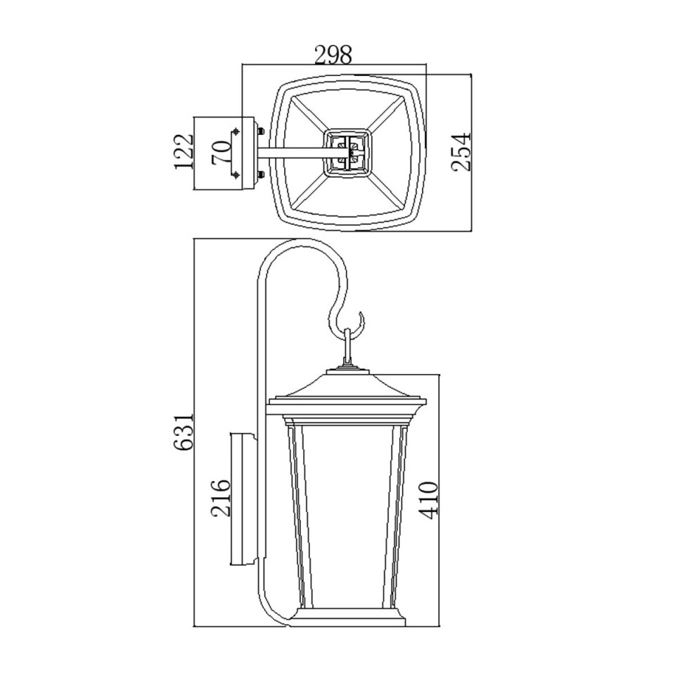 Bromley 3-lt stor utomhusvägglampa oljebrunt brons/klar 63,1 cm IP44 Hinkley Lighting Bromley 3-lt stor utomhusvägglampa oljebrunt brons/klar 63,1 cm IP44
