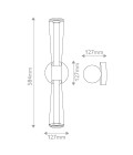 Elin badrumsvägglampa lackerad mässing 58,4 cm IP44