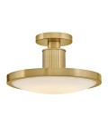 Kieran plafond lackerad mässing/vitt glas 36,2 cm