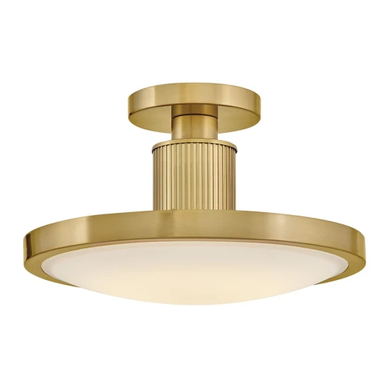 Kieran plafond lackerad mässing/vitt glas 36,2 cm