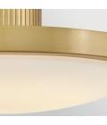 Kieran plafond lackerad mässing/vitt glas 36,2 cm