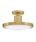 Kieran plafond lackerad mässing/vitt glas 36,2 cm