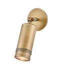 Pratt 1-lt outdoor spot wall light heritage brass 31.8 cm IP44