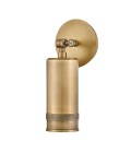 Pratt 1-lt outdoor spot wall light heritage brass 31.8 cm IP44