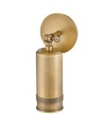 Pratt 1-lt outdoor spot wall light heritage brass 31.8 cm IP44
