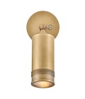 Pratt 1-lt outdoor spot wall light heritage brass 31.8 cm IP44