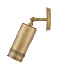 Pratt 1-lt outdoor spot wall light heritage brass 31.8 cm IP44