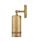Pratt 1-lt outdoor spot wall light heritage brass 31.8 cm IP44