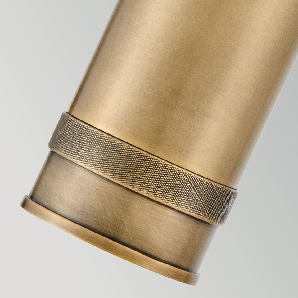 Pratt 1-lt outdoor spot wall light heritage brass 31.8 cm IP44
