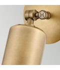 Pratt 1-lt outdoor spot wall light heritage brass 31.8 cm IP44