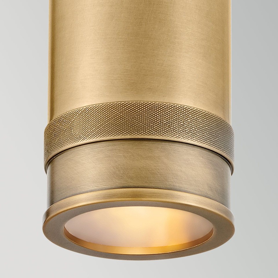 Pratt 1-lt outdoor spot wall light heritage brass 31.8 cm IP44