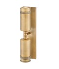 Pratt 2-lt outdoor up/down spot wall light heritage brass 48.3 cm IP44