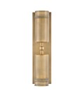 Pratt 2-lt outdoor up/down spot wall light heritage brass 48.3 cm IP44