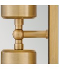 Pratt 2-lt outdoor up/down spot wall light heritage brass 48.3 cm IP44