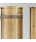Pratt 2-lt outdoor up/down spot wall light heritage brass 48.3 cm IP44