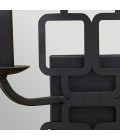 Sabina 2-lt wall light black/off-white 42.4 cm