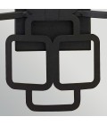 Sabina 2-lt wall light black/off-white 42.4 cm