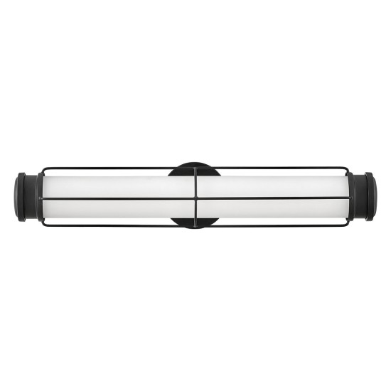 Saylor badrumsvägglampa matt svart/vit 61 cm IP44
