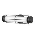 Saylor small bathroom wall light matte black/white 43.2 cm IP44