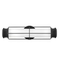 Saylor small bathroom wall light matte black/white 43.2 cm IP44