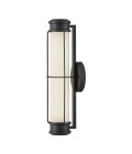 Saylor small bathroom wall light matte black/white 43.2 cm IP44