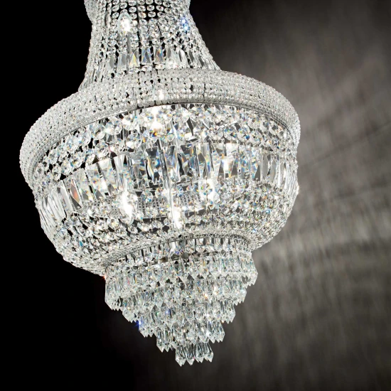 Dubai SP10 Chandelier Chrome/Crystal 52cm Dubai SP10 Chandelier Chrome/Crystal 52cm
