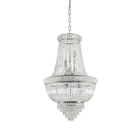 Dubai SP10 Chandelier Chrome/Crystal 52cm