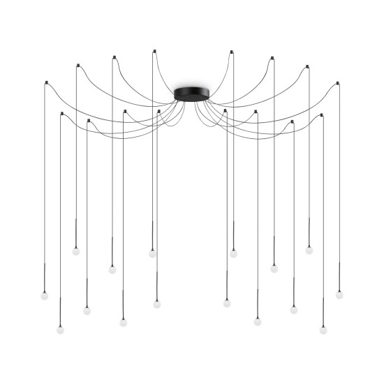 Lucciola SP16 Takkrona Mässing/Svart 20cm Lucciola SP16 Takkrona Mässing/Svart 20cm