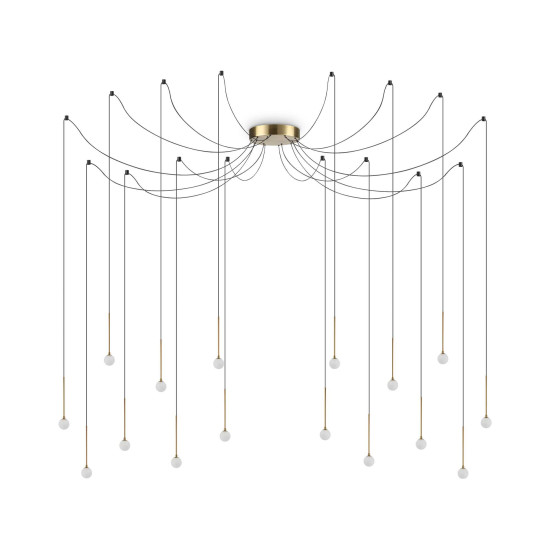 Lucciola SP16 Takkrona Mässing/Svart 20cm Lucciola SP16 Takkrona Mässing/Svart 20cm