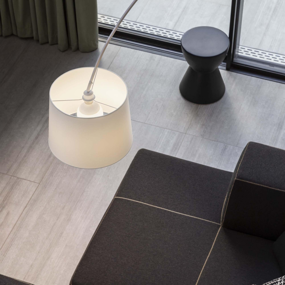 Dorsale MPT1 golvlampa matt vit 228 cm