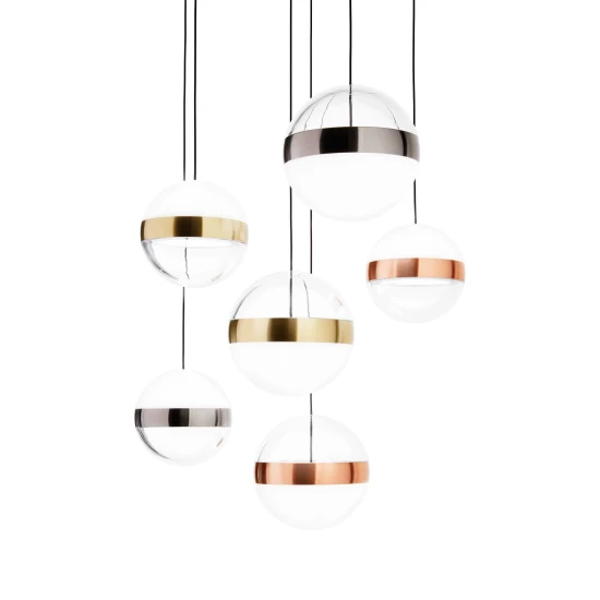 Galaxy SP6 Taklampa Vit/Klar/Svart 40cm Galaxy SP6 Taklampa Vit/Klar/Svart 40cm