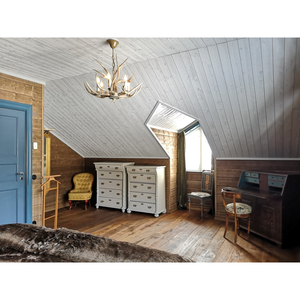 Chalet Renhorn Chandelier 6-Candle 67cm Ideal-Lux Chalet Renhorn Chandelier 6-Candle 67cm