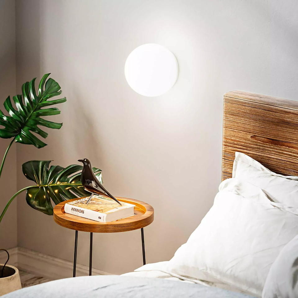 Mapa Bianco AP1 D10 Wall Light White 10cm Ideal-Lux Mapa Bianco AP1 D10 Wall Light White 10cm