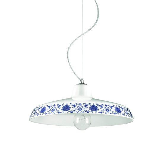 BASSANO Taklampa SP1 Porslin/Krom 35cm BASSANO Taklampa SP1 Porslin/Krom 35cm