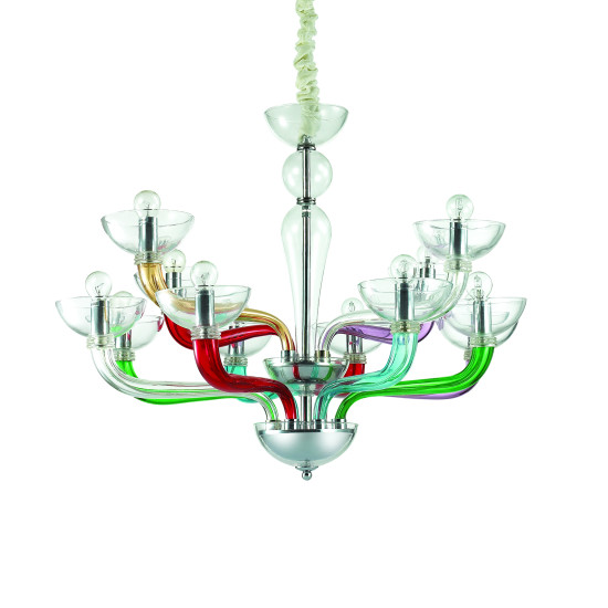 CASANOVA Kristallkrona SP12 Multifärgad 88cm CASANOVA Kristallkrona SP12 Multifärgad 88cm