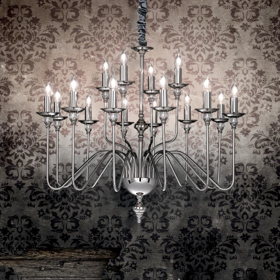 ARTU Ceiling Light SP12 Nickel 86 cm