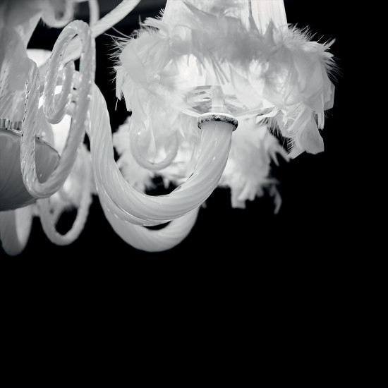 CABARET Ceiling Light SP6 White/Glas 90cm CABARET Ceiling Light SP6 White/Glas 90cm