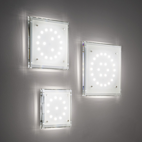 PACIFIC Ceiling Light LED SP24 Chrome/Glas 45cm PACIFIC Ceiling Light LED SP24 Chrome/Glas 45cm