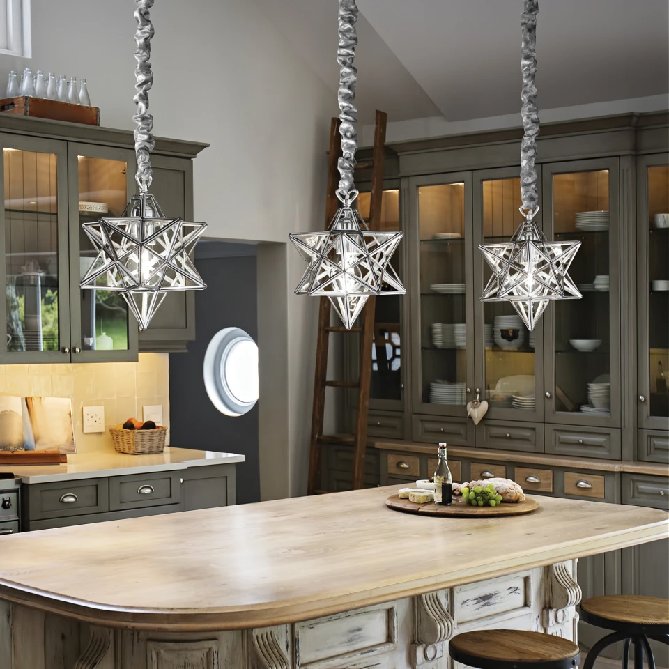 STELLA Taklampa SP1 Glas/Brons 35cm