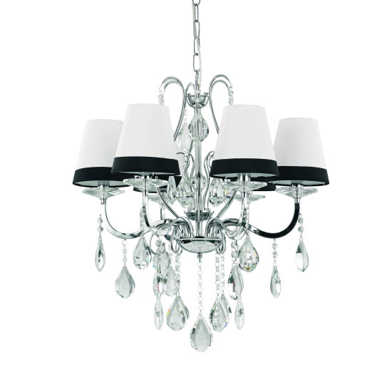 DOMUS Kristallkrona SP6 Krom-Vit 62cm DOMUS Kristallkrona SP6 Krom-Vit 62cm