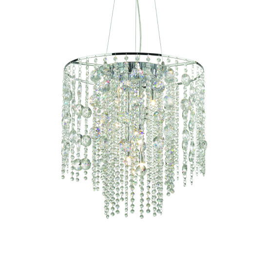 EVASIONE Taklampa SP10 Krom/Kristall 51cm