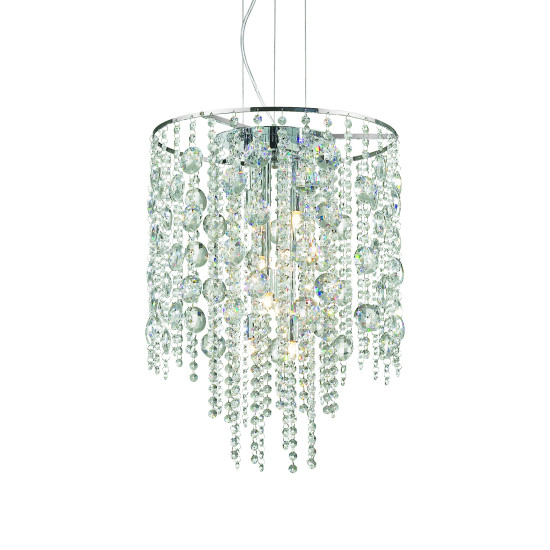 EVASIONE Taklampa SP8 Krom/Kristall 41cm