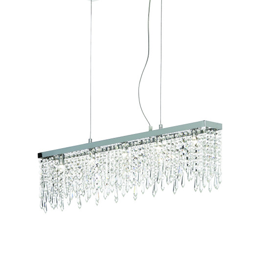 GIADA CLEAR Taklampa SB5 Krom/Kristall 85cm GIADA CLEAR Taklampa SB5 Krom/Kristall 85cm