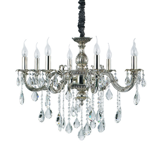 IMPERO Kristallkrona SP8 Silver 75cm IMPERO Kristallkrona SP8 Silver 75cm