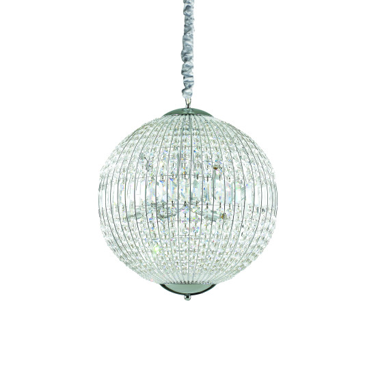 LUXOR Ceiling Light SP8 Chrome/Crystal 50cm LUXOR Ceiling Light SP8 Chrome/Crystal 50cm