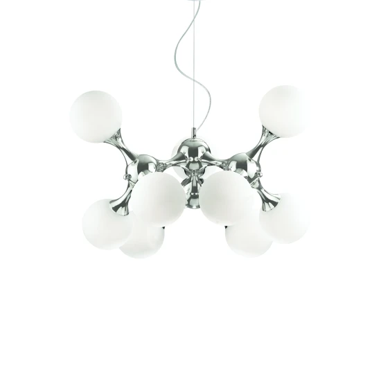 Nodi Bianco Ceiling Light SP9 Chrome  80cm
