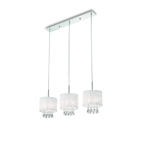 OPERA Taklampa SB3 Vit Krom/ Vit 80cm