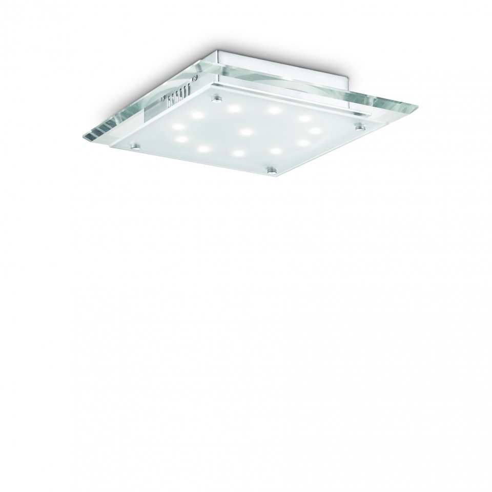 PACIFIC Plafond LED PL12 Krom/Glas 30cm