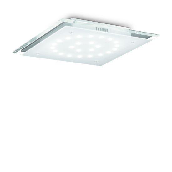 PACIFIC Plafond LED PL24 Chrome/Glas 45cm