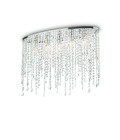 RAIN CLEAR Taklampa PL5 Krom/Kristall 69cm Ideal-Lux RAIN CLEAR Taklampa PL5 Krom/Kristall 69cm